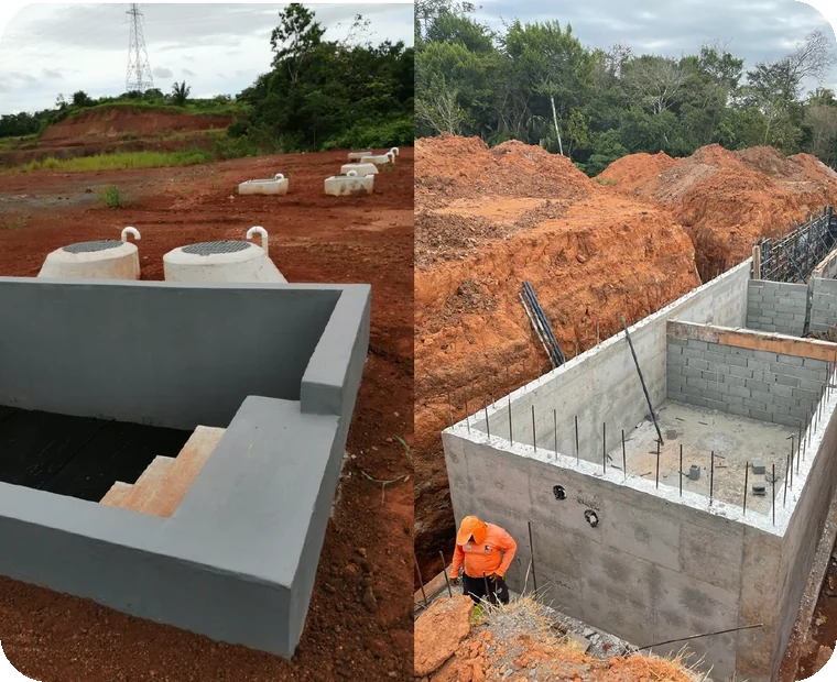 Plantas de tratamiento en concreto